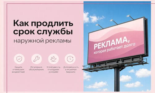 Как продлить срок службы наружной рекламы в Муре