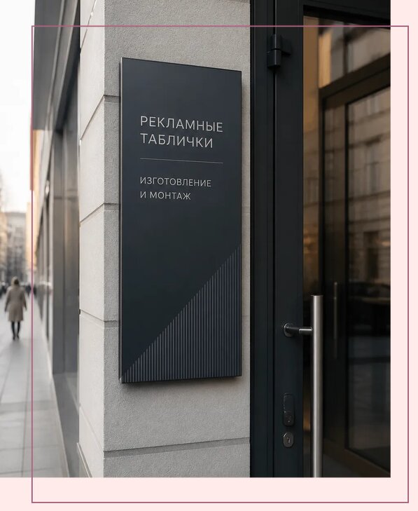 Рекламные таблички в Муре по цене от 4595 р. | Аванза-Мум