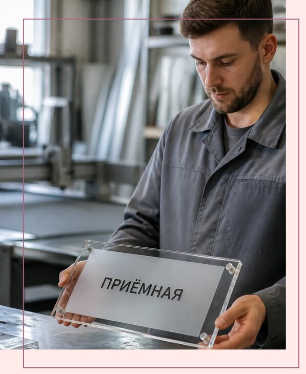 Таблички из оргстекла на заказ в Муре от 3982 р. | Аванза-Мум